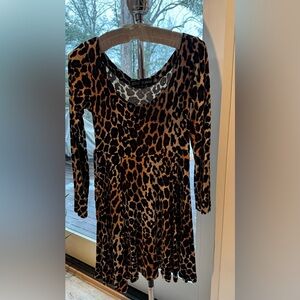 Betsey Johnson 90’s stretchy leopard print dress by punk queen Betsey Johnson.